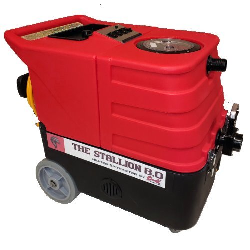 EXT STALLION 8.0 8 GAL 2-STAGE
MTR 120PSI W/1750 W HEAT, 
2-25&#39; POWER CORD (NO TOOLS)