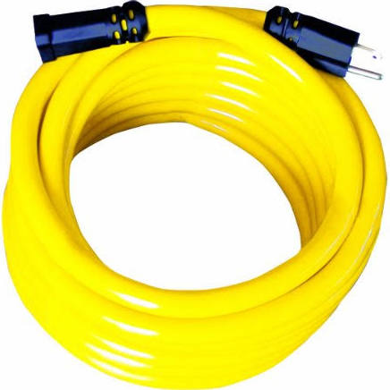 CORD 12/3 100FT YELLOW EXTENSION