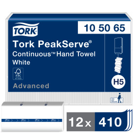 PAPER TOWEL TORK PEAKSERVE 
8.9&quot;X7.9&quot; CONTINUOUS 410EA/PK
12PK/CS