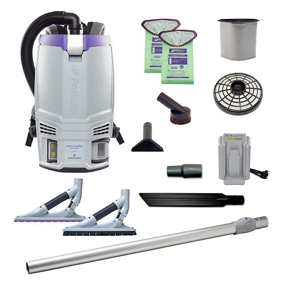 VAC PRO-TEAM GOFIT 6 CORDLESS  4AH LITHIUM ION BATTERY, 6QT 