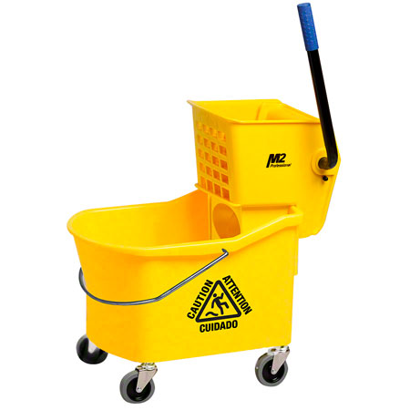 MOP BUCKET GRIZZLY 32QT W/SP WRINGER COMBO YELLOW CANADIAN